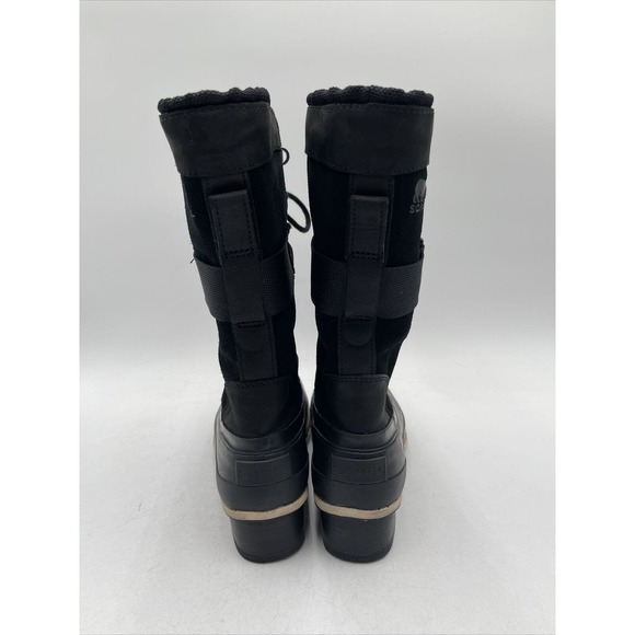 Sorel Women's Slimpack III Tall Waterproof Boot Black Size 7 - Picture 4 of 8